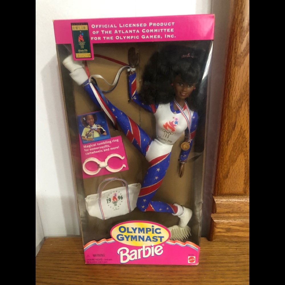 Vintage 1996 African American Olympic Gymnast Barbie